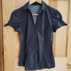 Express Polkadot Button Down
